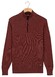 Baileys Half Zip Allover Two-Tone Fine Texture Trui Mauve Melange
