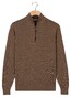 Baileys Half Zip Allover Two-Tone Fine Texture Trui Taupe