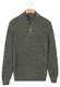 Baileys Half Zip And Buttons Mouliné Rib Structure Trui Navy