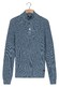 Baileys Half Zip And Buttons Mouliné Rib Structure Trui Soft Blue