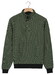 Baileys Half Zip And Press Buttons Collar Jacquard Subtle Texture Sweat Trui Dark Forest
