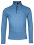 Baileys Half Zip Button Combi Allover Waffle Texture Pullover Denim Blue