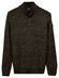 Baileys Half Zip Buttons Faux-Uni Trui Bruin