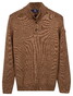 Baileys Half Zip Buttons Faux-Uni Trui Deep Sand