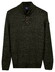 Baileys Half Zip Buttons Faux-Uni Trui Donker Groen