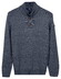 Baileys Half Zip Buttons Faux-Uni Trui Faded Blue