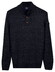 Baileys Half Zip Buttons Faux-Uni Trui Navy