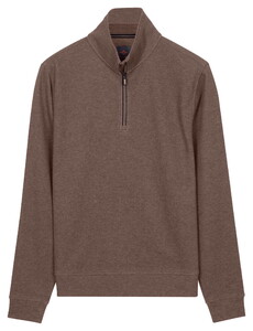 Baileys Half Zip Cotton Blend Sweatshirt Trui Ash Grey