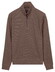 Baileys Half Zip Cotton Blend Sweatshirt Trui Ash Grey