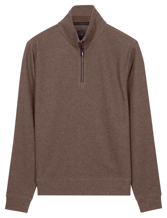 Baileys Half Zip Cotton Blend Sweatshirt Trui Ash Grey