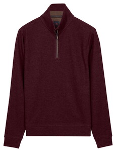 Baileys Half Zip Cotton Blend Sweatshirt Trui Dark Cassis