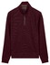Baileys Half Zip Cotton Blend Sweatshirt Trui Dark Cassis