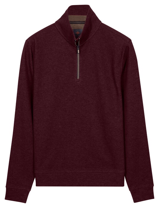 Baileys Half Zip Cotton Blend Sweatshirt Trui Dark Cassis