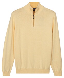 Baileys Half Zip Cotton Knit Trui Maisgeel