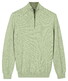 Baileys Half Zip Cotton Knit Trui Misty Green