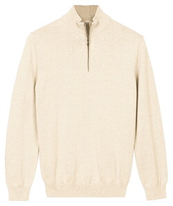 Baileys Half Zip Cotton Knit Trui Shell