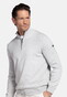Baileys Half Zip Cotton Knit Trui Soft Grey