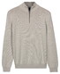 Baileys Half Zip Cotton Knit Trui Soft Grey