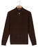 Baileys Half Zip Fine Cotton Cashmere Pullover Dark Brown