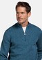 Baileys Half Zip Fine Cotton Cashmere Pullover Denim Blue