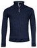 Baileys Half Zip Front Back Jacquard Doubleface Trui Navy