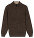 Baileys Half Zip Front Structure Knit Pullover Dark Taupe