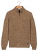 Baileys Half Zip Front Structure Knit Trui Mushroom