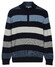 Baileys Half Zip Knit Two-Tone Multi Stripe Pullover Riviera Blue