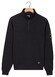 Baileys Half Zip Piqué Interlock Sleeve Zip Pocket Trui Navy