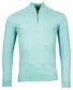 Baileys Half Zip Single Knit Fine Pima Cotton Pullover Aqua