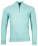 Baileys Half Zip Single Knit Fine Pima Cotton Trui Aqua