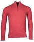 Baileys Half Zip Single Knit Fine Pima Cotton Trui Dark Cerise