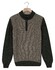Baileys Half Zip Single Knit Front Two Color Structure Trui Donker Groen