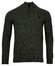Baileys Half Zip Single Knit Lamswol Trui Donker Groen