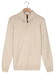 Baileys Half Zip Single Knit Lamswol Trui Mushroom