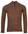 Baileys Half Zip Single Knit Lamswol Trui Taupe