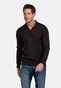 Baileys Half Zip Single Knit Merino Wool Trui Bruin