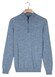 Baileys Half Zip Single Knit Merino Wool Trui Sky Blue