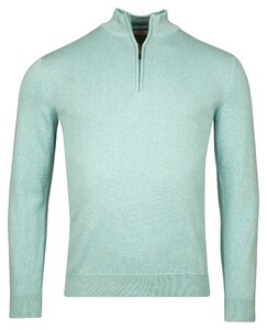 Baileys Half Zip Single Knit Near Uni Color Trui Aqua