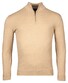 Baileys Half Zip Single Knit Near Uni Color Trui Beige