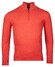 Baileys Half Zip Single Knit Near Uni Color Trui Coral Melange