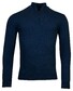 Baileys Half Zip Single Knit Near Uni Color Trui Dark Blue