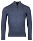 Baileys Half Zip Single Knit Near Uni Color Trui Deep Denim Blue