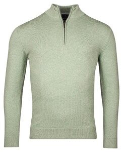 Baileys Half Zip Single Knit Near Uni Color Trui Misty Green Melange