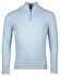 Baileys Half Zip Single Knit Near Uni Color Trui Pastel Blauw Melange