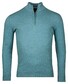 Baileys Half Zip Single Knit Near Uni Color Trui Sky Blue Melange