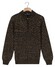 Baileys Half Zip Single Stitch Top Front Cable Design Trui Bruin