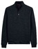 Baileys Half Zip Small Buttons Sweatshirt Pullover Navy