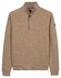 Baileys Half Zip Small Buttons Sweatshirt Trui Ash Grey