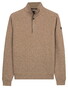 Baileys Half Zip Small Buttons Sweatshirt Trui Ash Grey